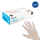 Karat Vinyl Powder-Free Gloves (Clear), X-Large - 1,000 pcs