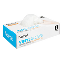 Karat Vinyl Powder-Free Gloves (Clear), X-Large - 1,000 pcs