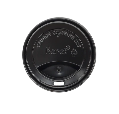 Karat 90mm Sipper Dome Lid for 10-24oz Hot cups, White - 1,000 pcs