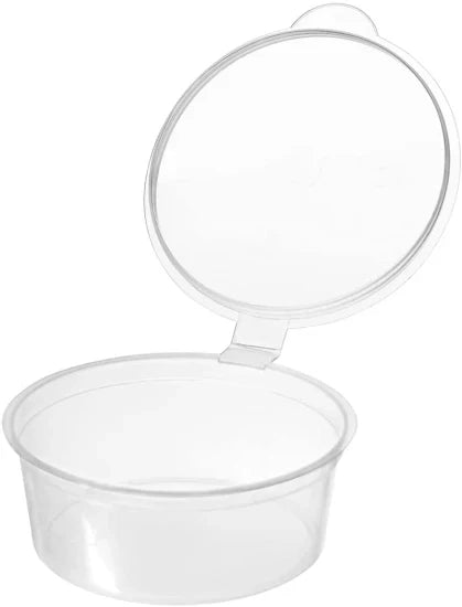 Loebay - 2oz PP Portion Cup with Hinged Lids - 1000ct
