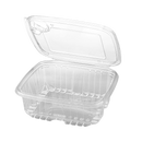 PET Plastic Tamper Resistant Hinged Deli Container with Lid - 200ct.