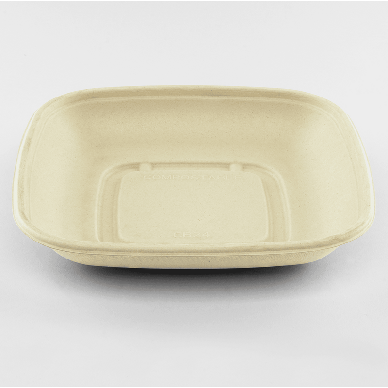 Karat Earth - PFAS-FREE Bagasse Square Bowls & Lids - 300ct