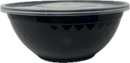 PC PP Black Diamond Noodle/Poke Bowl with Lid, 150ct
