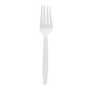 PC PLA Medium Heavy Weight Compostable Cutlery Fork 1000ct