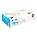 Karat Vinyl Powder-Free Gloves (Clear), Medium - 100 pcs