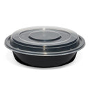 Black PP Soup Bowl w/ Lids - 150ct