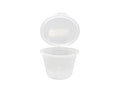 Loebay - 1oz PP Portion Cup with Hinged Lids - 1000ct