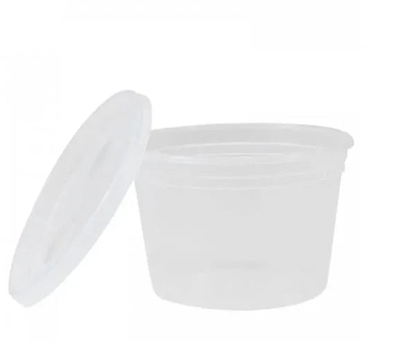 PCT 16oz PP Deli Cups w/ Lids - 240ct
