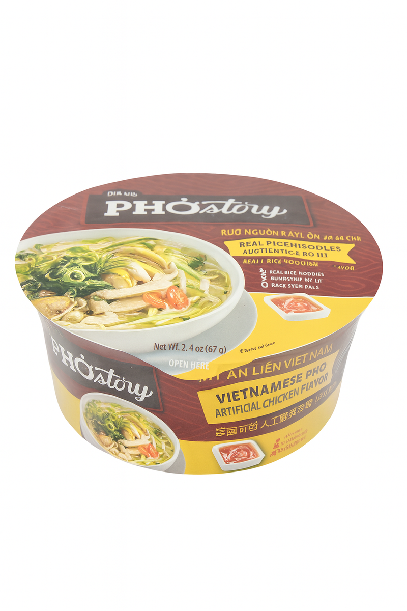 Chin-su Pho Story Chicken Flavor 65gr x 9 bowls x 2 boxes Case