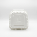 6"x6"x3" MFPP White Hinged Container (Shaka)