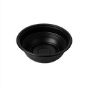 PCT Microwavable PP Round Black Donburi Bowls w/clear lid 24oz 300ct