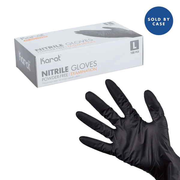 Karat Nitrile Powder-Free Gloves (Black) - 1,000 pcs Large