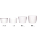 Karat Earth- White 32oz Food Containers (142mm) - 600ct.
