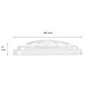 24oz PLA Sipper Lid for 12 Cup (98mm) - KARAT 1000 ct