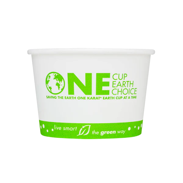 Karat Earth Eco-Friendly Paper Food Containers or Flat Lids, Generic Print
