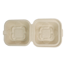 World Centric 9x9x3" Fiber Clamshell PLA Lined - Case of 300