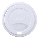 Karat 90mm Sipper Dome Lid for 10-24oz Hot cups, White - 1,000 pcs
