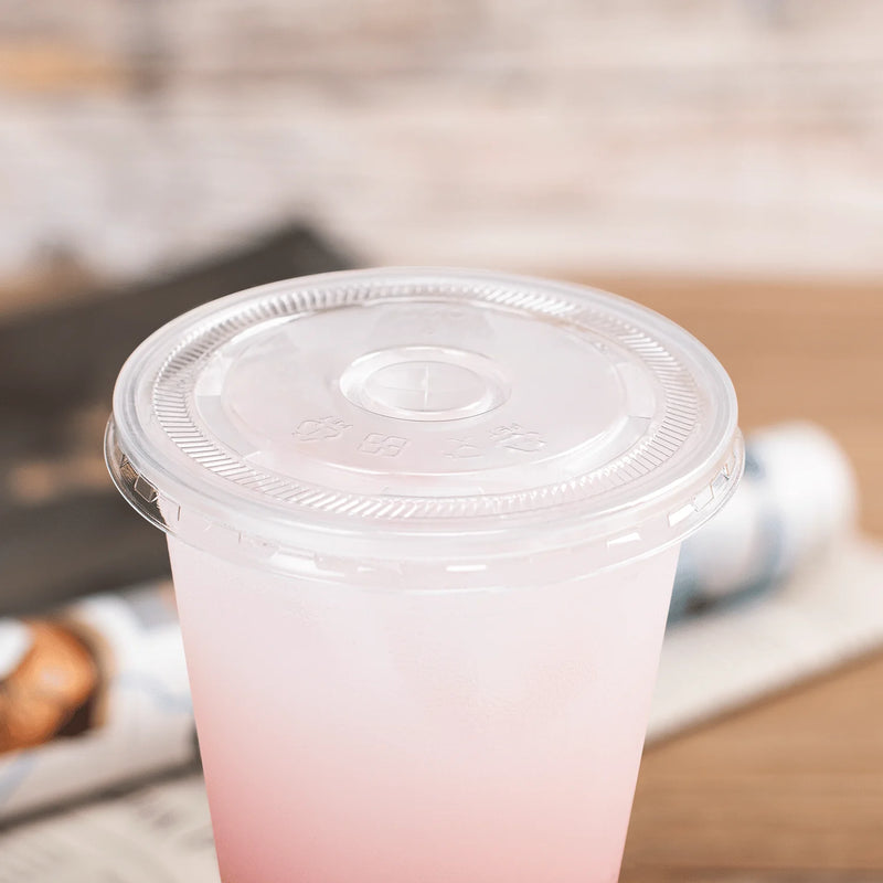 Karat PET Flat Lids for 8.5-24 oz Translucent PP Cups