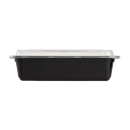 Karat PP Plastic Microwavable Rectangular Food Containers & Lids, Black [150 sets] 38oz