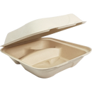 World Centric 9x9x3" Fiber Clamshell PLA Lined - Case of 300