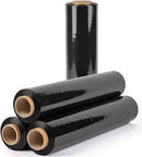 Black Pallet Stretch Wrap 80 gauges 18"x1500' 4 rolls per case