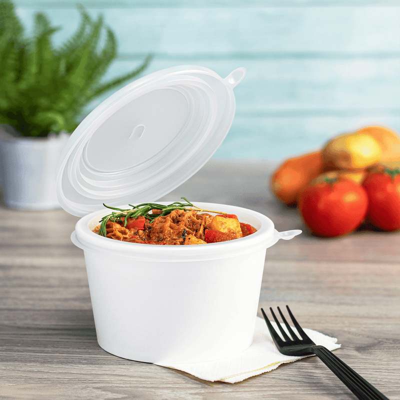 Karat - 16 oz PP Hinged Insert for 24-32 oz Paper Food Container (142mm) - 300ct