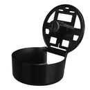 Karat - Black 10" Jumbo Roll Tissue Dispenser, 2.75" Core