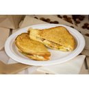 Karat Earth 10" Bagasse Plate, Round, 3-Compartment, Natural, PFAS Free