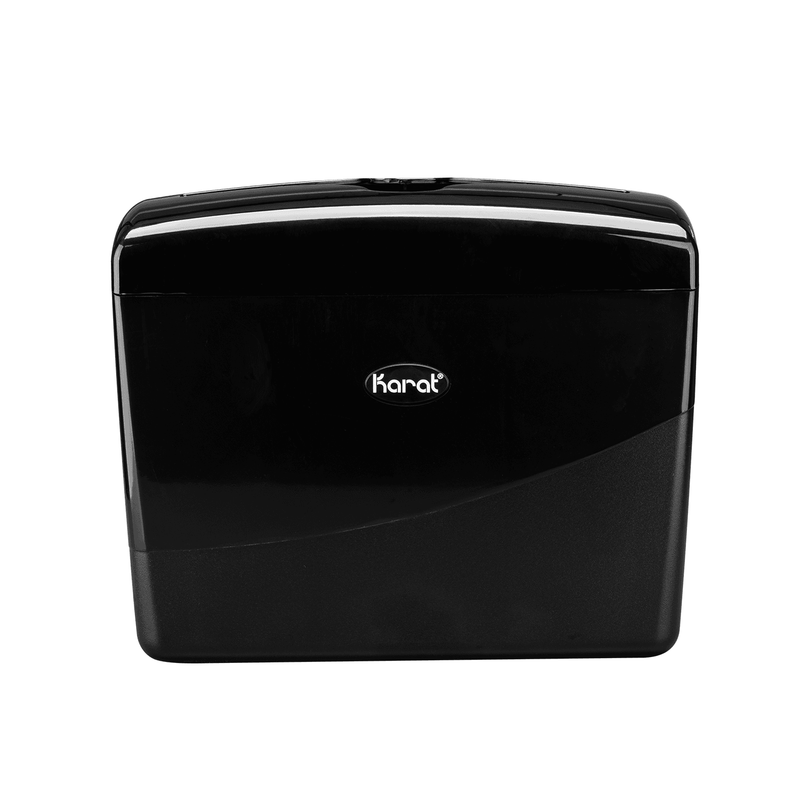 Karat - Black Tabletop/ Suction Tall Fold Napkin Dispenser