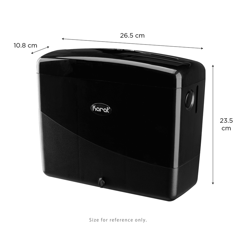 Karat - Black Tabletop/ Suction Tall Fold Napkin Dispenser