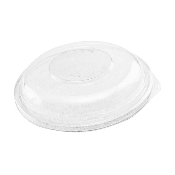 iDinewell - 40oz PFAS-Free Bagasse Round Bowl & Lids - 500ct