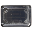 World Centric 7x5x2" Black Sushi Box w/ PLA Clear Lid - Case of 300