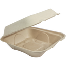 World Centric - PFAS-Free Bagasse Fiber PLA Lined (Laminated) Hinged Containers