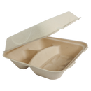 World Centric - PFAS-Free Bagasse Fiber PLA Lined (Laminated) Hinged Containers