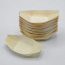 VerTerra 5" Balsa Wood Food Boat - Case of 1000