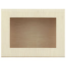 VerTerra 6"x8"x3" Medium Balsa Wood Collapsible Box with Attached Window Lid - Case of 50