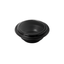 PCT Microwavable PP Round Black Donburi Bowls w/ Clear Lid