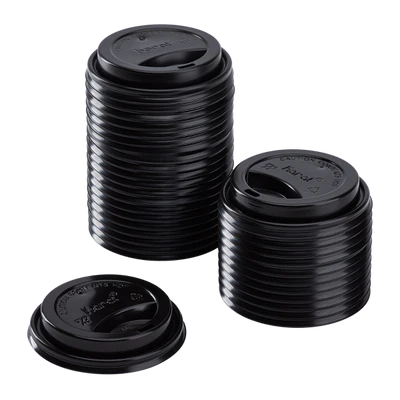 Karat 90mm Sipper Dome Lid for 10-24oz Hot cups, White - 1,000 pcs