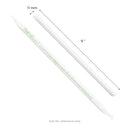 Karat Earth White PLA Colossal Straw, Paper Wrapped, 9", 10mm, 1,600ct. White