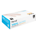 Karat Vinyl Powder-Free Gloves (Clear), Large - 100 pcs-Box