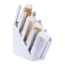 Karat 90mm Sipper Dome Lid for 10-24oz Hot cups, White - 1,000 pcs