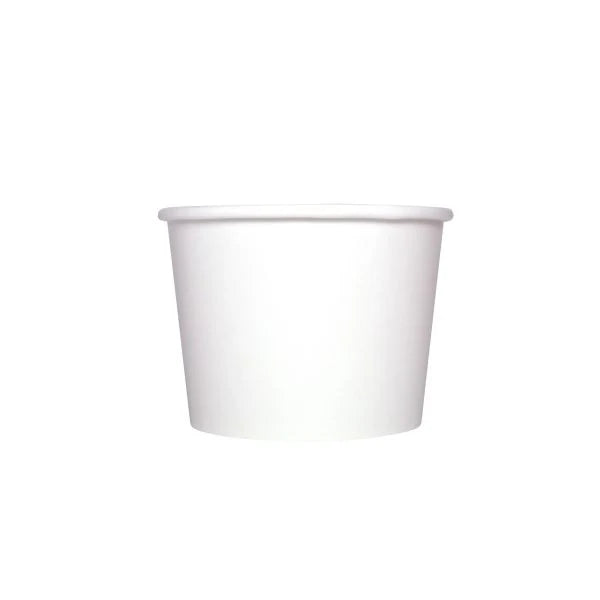 Karat - White 8oz Food Containers (95mm) - 1000ct.