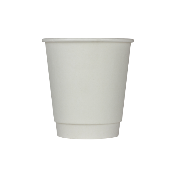 Karat - White 10oz (90mm) Wrapped Insulated Paper Cups - 500ct