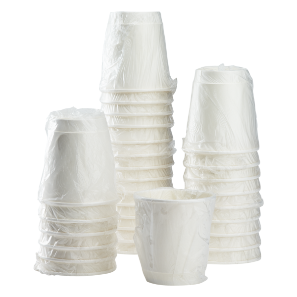 Karat - White 10oz (90mm) Wrapped Insulated Paper Cups - 500ct