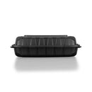Karat Earth - 9x6 1-Compartment Black MFPP Hinged Container - 250ct