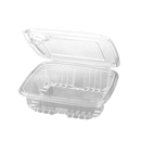 PET Plastic Tamper Resistant Hinged Deli Container with Lid - 200ct.