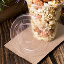24oz PLA Flat Lid for 12 Cup No Hole (98mm) - KARAT  1000 ct