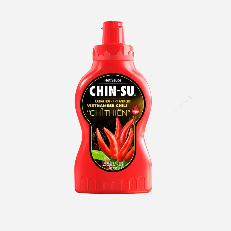 Chin-Su Extra Hot Vietnamese Chili Hot Sauce (500g x 12)