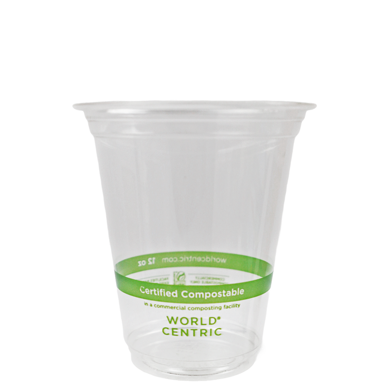 World Centric 12 oz Cold Cup, Clear - Case of 1000