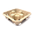 Biodegradable Cup Holder - 4 Cups or Split into 2 (8 - 24z) - 400 ct